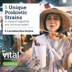 Vital Nutrients, Hyperbiotics®, пребиотики и пробиотики, 30 веганских капсул