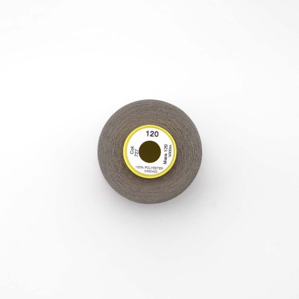 Нитка Gutermann Mara 120 (5000 метров), 1 боб., универсальная | 727 дымч. серо-зеленый