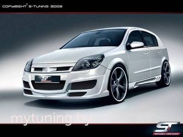Передний бампер ST для Opel Astra H