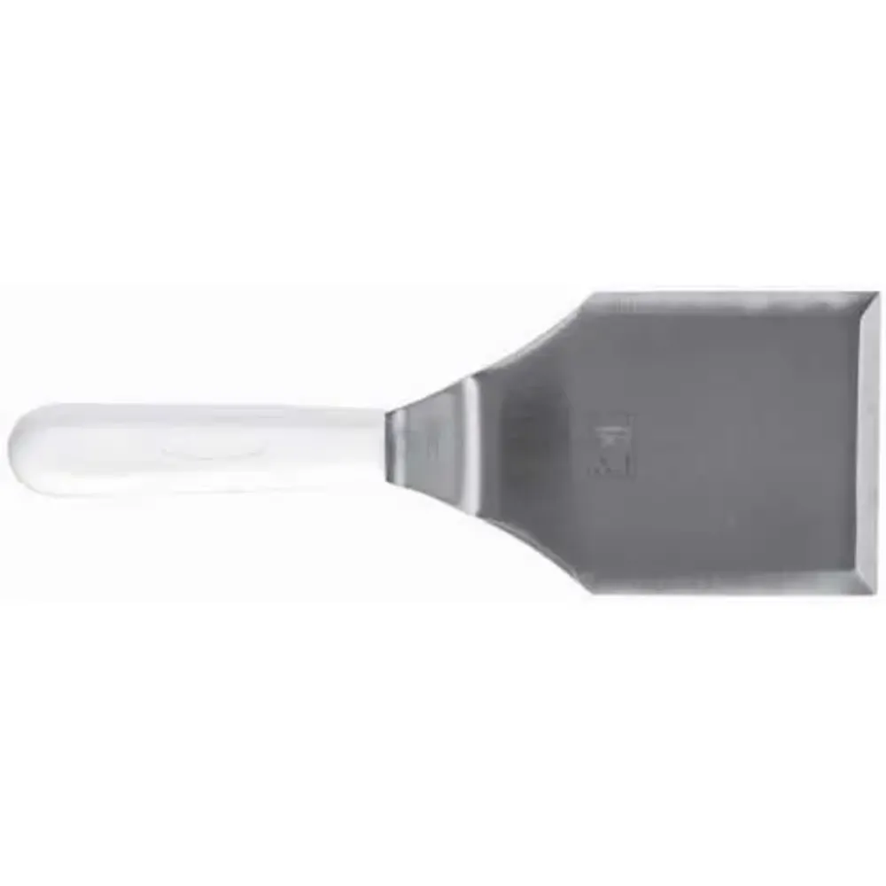 Лопатка 14*10,5 см острые края 30 см нерж. с пласт. ручкой черная Proff Chef Line