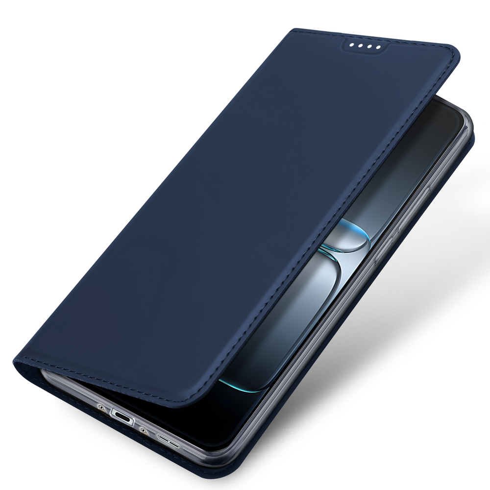 Чехол книжка из PU кожи синего цвета от Dux Ducis для OnePlus Nord 5 и Ace 5 Ultra, серия Skin Pro Series
