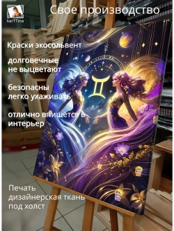 Картина "Двойственность близнецов", на стену 30х40см 1шт.