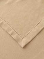 Дорожка на стол Basic linen мережка по краю 35x160, бежевый