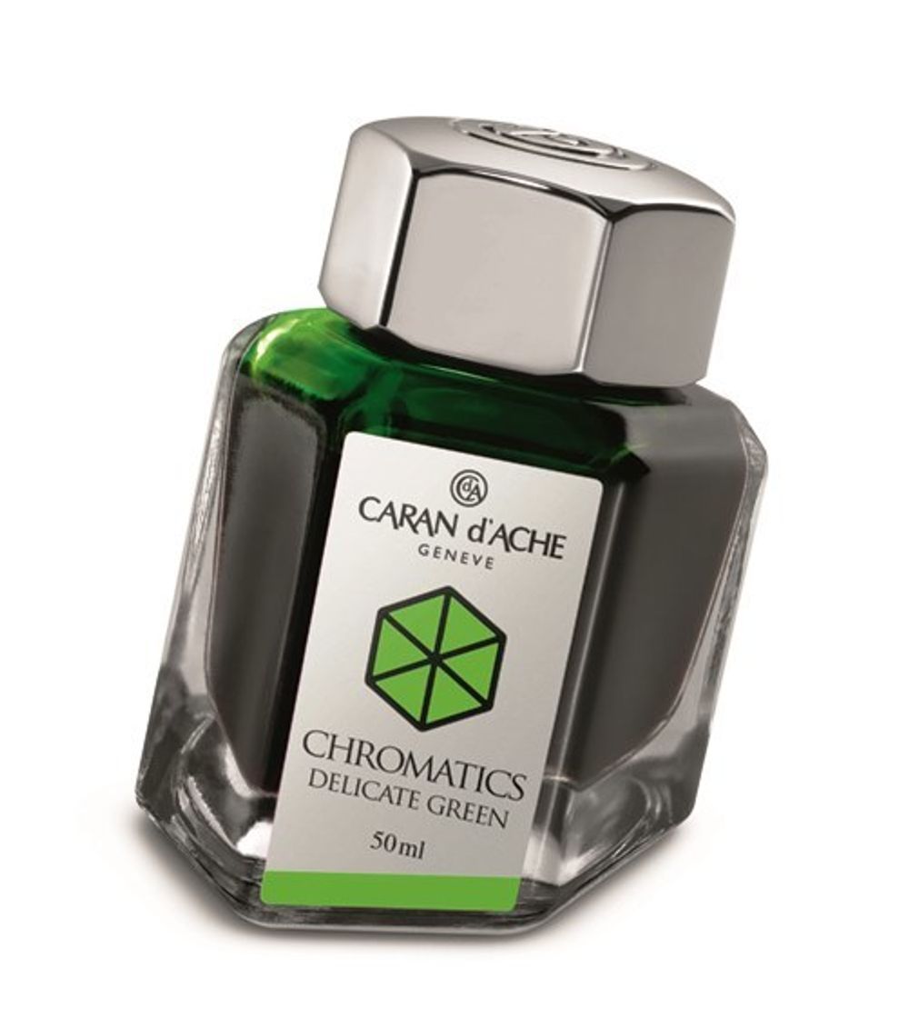 Флакон с чернилами Carandache CHROMATICS Delicate Green 50мл (8011.221)
