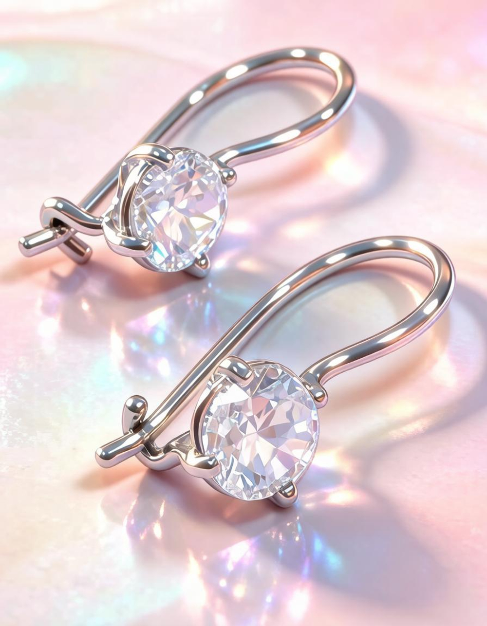 Ювелирные серьги из серебра 925 пробы