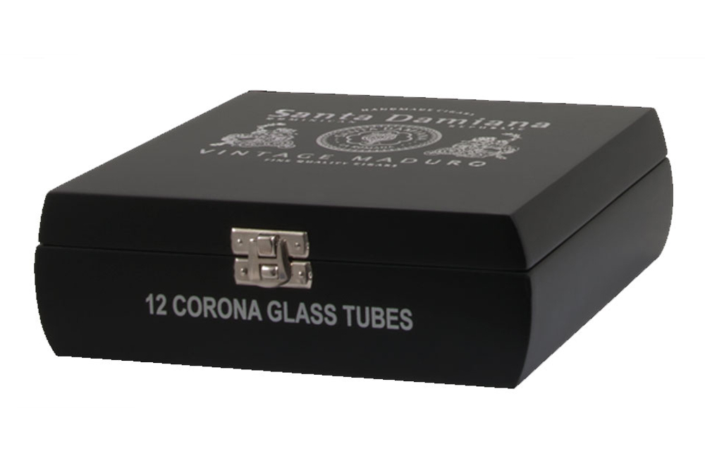 Santa Damiana Vintage Maduro Corona Glass Tube