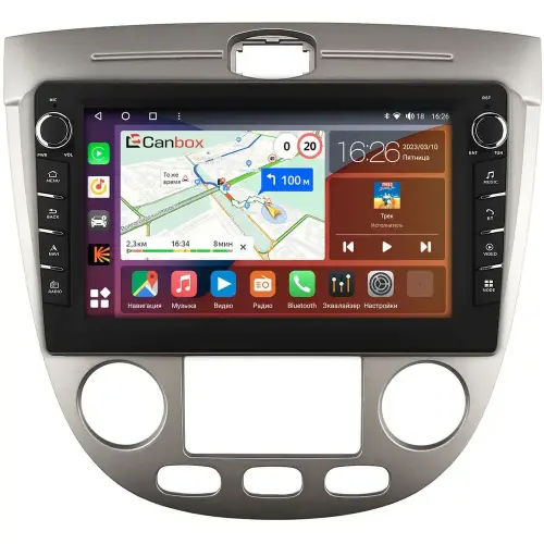 Магнитола для Chevrolet Lacetti хэтчбек (климат) - Canbox 9-279 Android 10, Быстрая, CarPlay, 4G SIM-слот