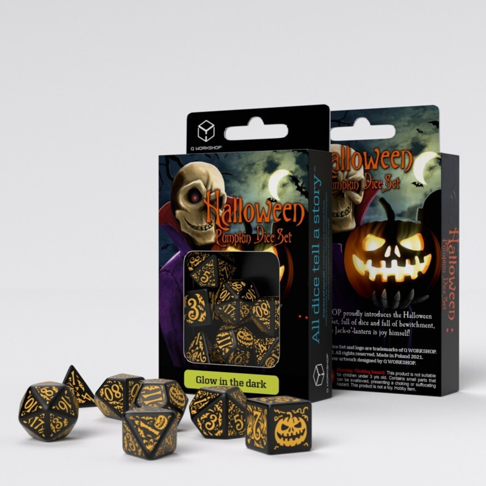 Halloween Pumpkin - Jack O’Lantern Dice Set