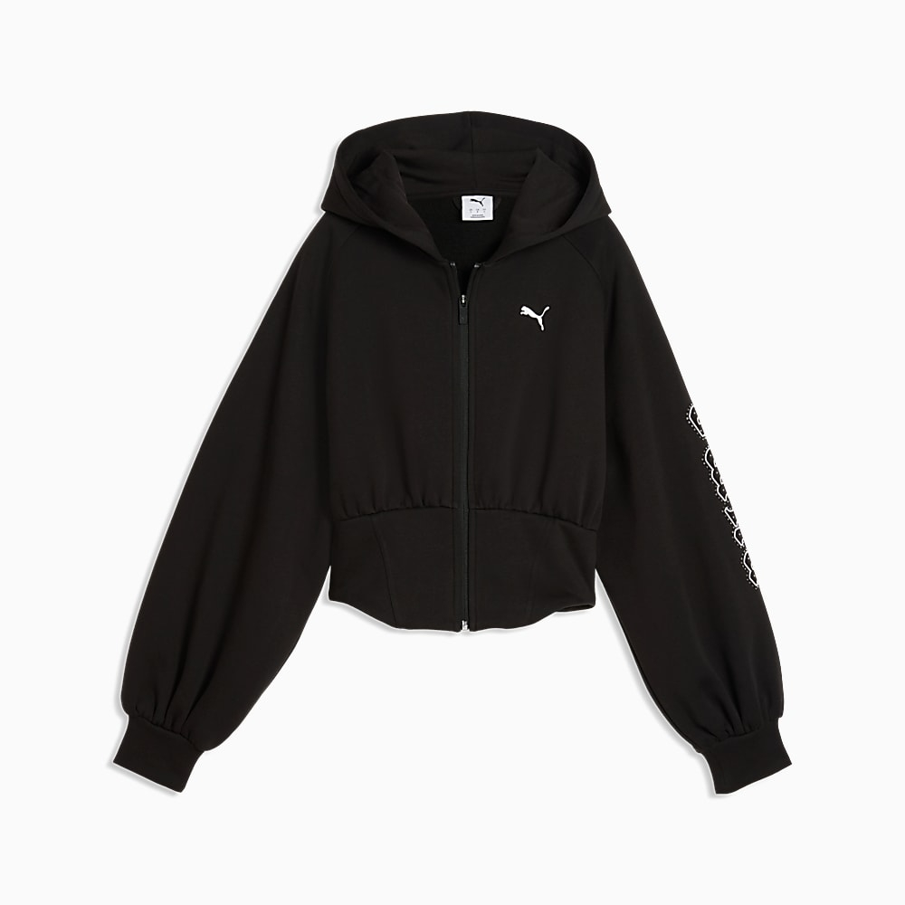 Женская толстовка с капюшоном STREET GLAM, украшенная стразами. - PUMA