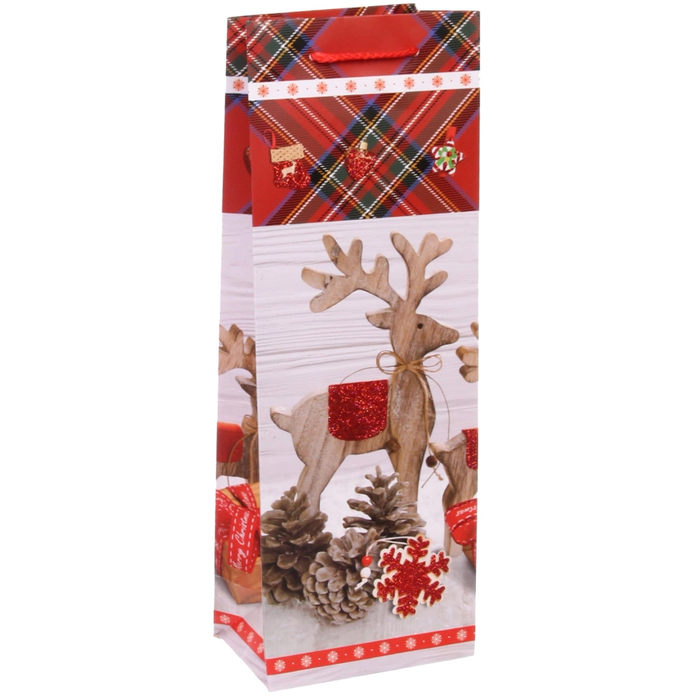 Пакет под бутылку «Чудесная история» 12*35*9 см