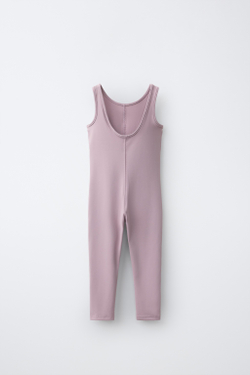 ZARA КОМБИНЕЗОН ДЛЯ БАЛЕТА, РОЗОВЫЙ/ЛИЛОВЫЙ
