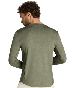Мужская теннисная футболка Wilson Everyday Performance Longsleeve — vetiver