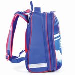 Ранец BRAUBERG EXTRA, 2 отделения, анатомическая спинка, дополнительный объем, для мальчиков, "Истребитель", 39х28х19 см, 227844