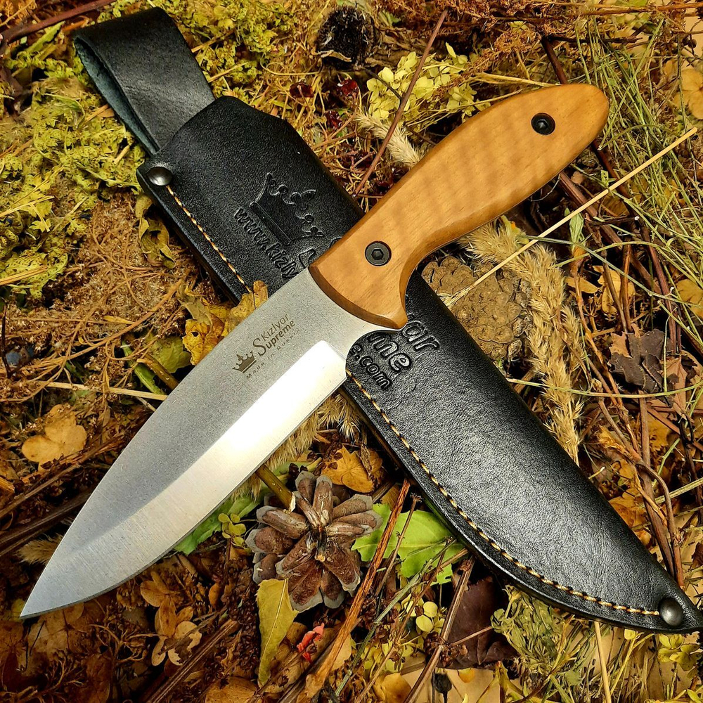 Туристический нож Fortuna AUS-8 StoneWash, Kizlyar Supreme, 4650065056953