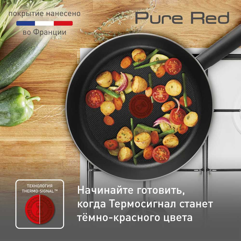 Сковорода Tefal Pure Red 22 см 04214122