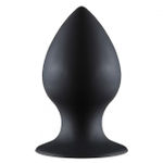 Малая пробка на присоске Thick Anal Plug Small (Цвет: черный)