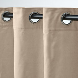 IKEA SANELA  (ИКЕА САНЕЛА)  -  Шторы, 2 шт. - светло-бежевый/с люверсами 140x250 см