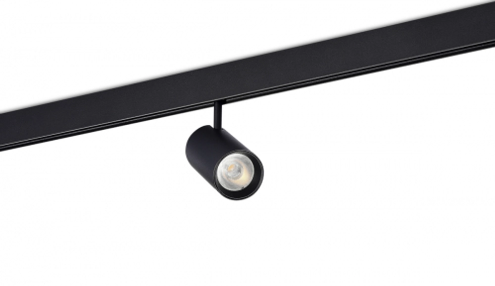 Led светильник Slim Line, Alpha, DC 48В 15Вт, D55xL115 мм, 1450Лм, 36°, 3000К, недиммируемый, IP20, Ra90, черный