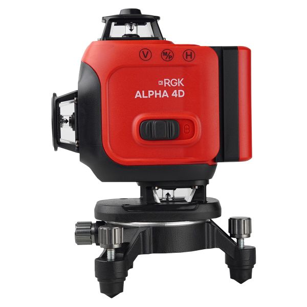 Лазерный уровень RGK ALPHA 4D с калибровкой с зелёным лучом, RGK