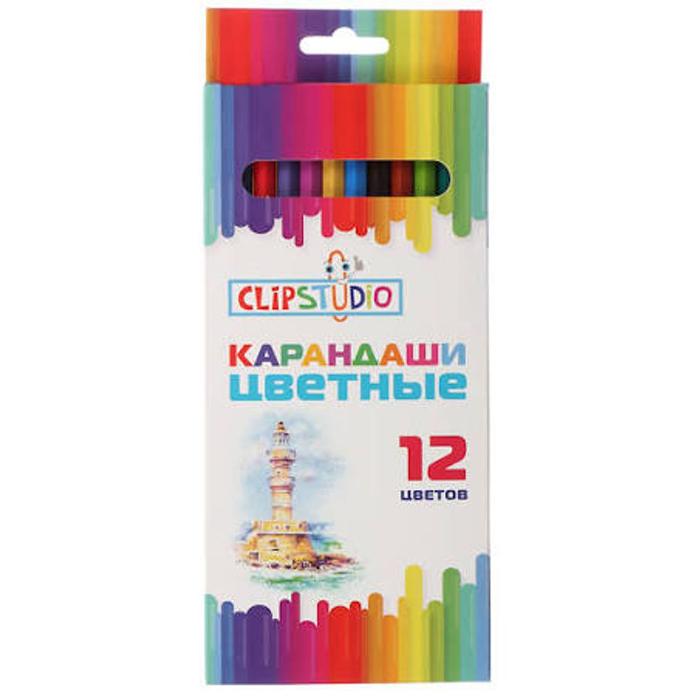 Цветные карандаши 12цв Арт-3717