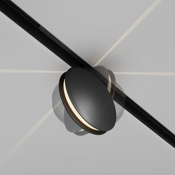 Трековый магнитный светодиодный светильник 6W 4000К TR090-2-6W4K-B чёрный Outline Exility Maytoni