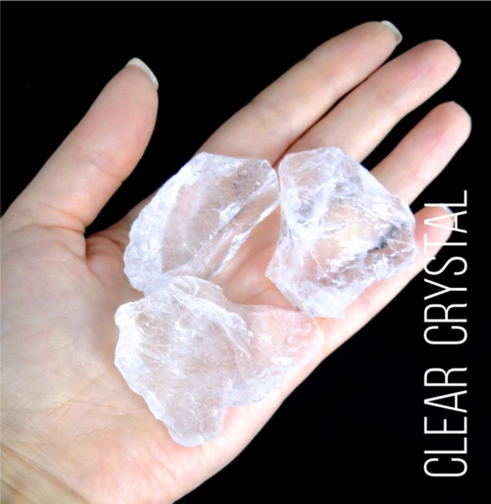 Натуральный хрусталь Clear crystal, 20-50мм, 100гр
