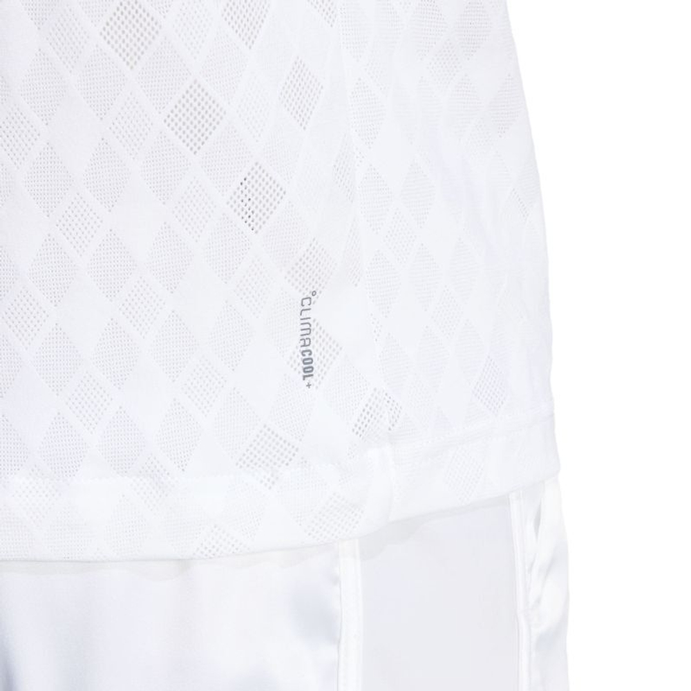 Мужское теннисное поло Adidas Tennis Pro Climacool+ FreeLift - white