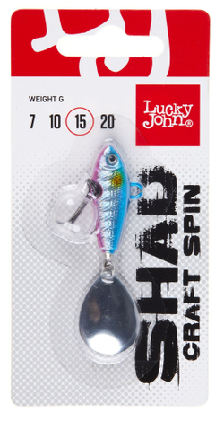 Тейл-спиннер Lucky John SHAD CRAFT SPIN 15.0г  018 в блистере