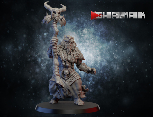 Grand Alliance Destruction Orruk Warclans Orcs Greenskins Орк-шаман миниатюра для dnd, днд, pathfinder, фентези, Настольная игра, НРИ, Варгейм, РПГ