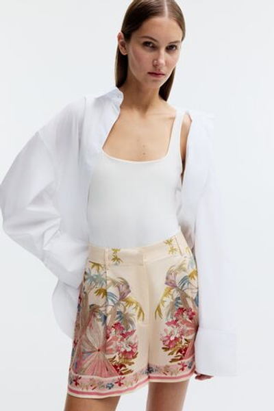 Шорты из лиоцелла со складками - H&M