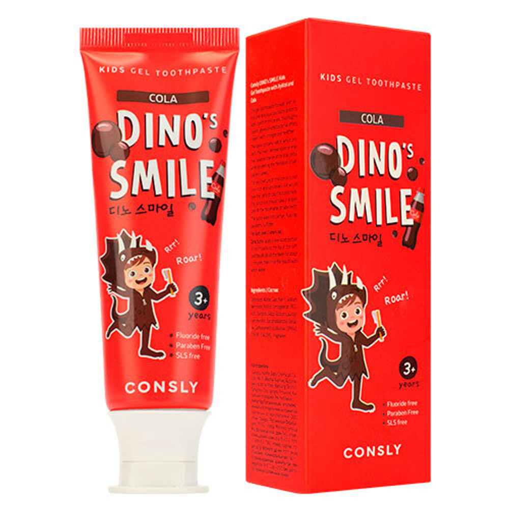 Зубная паста гелевая Consly детская со вкусом колы (3+) 60 г