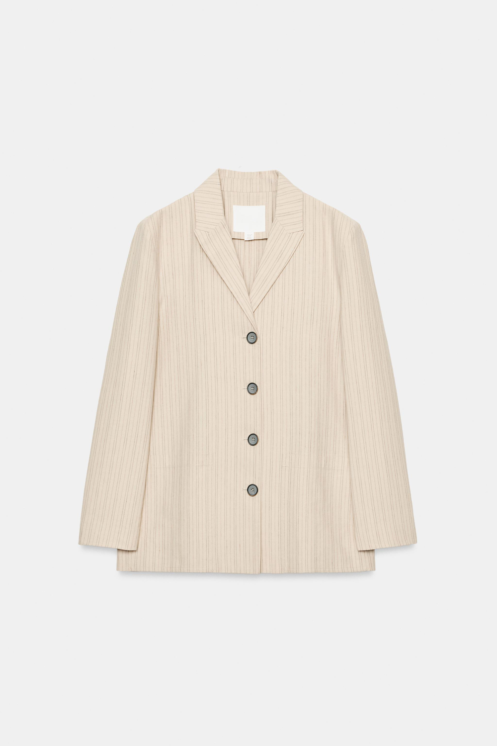 БЛЕЙЗЕР В ПОЛОСКУ ИЗ ЛЬНА — ZW COLLECTION — ZARA