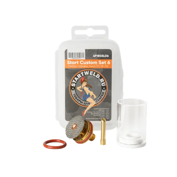 OSA START Custom Set 6 (17/18/26 TIG L GAS LENS 2.4MM 4P18GSLD6 35*47L)