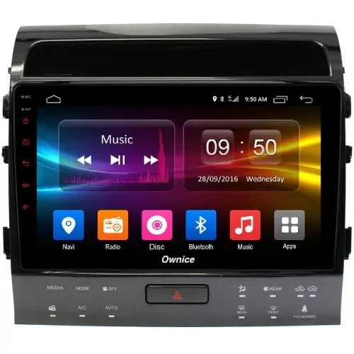 Магнитола для Toyota Land Cruiser 200 2007-2015 (рамка 10, климат на ШГУ) - Kuberg OL-1620-2-ABC IPS, Android 10, 4G SIM-слот