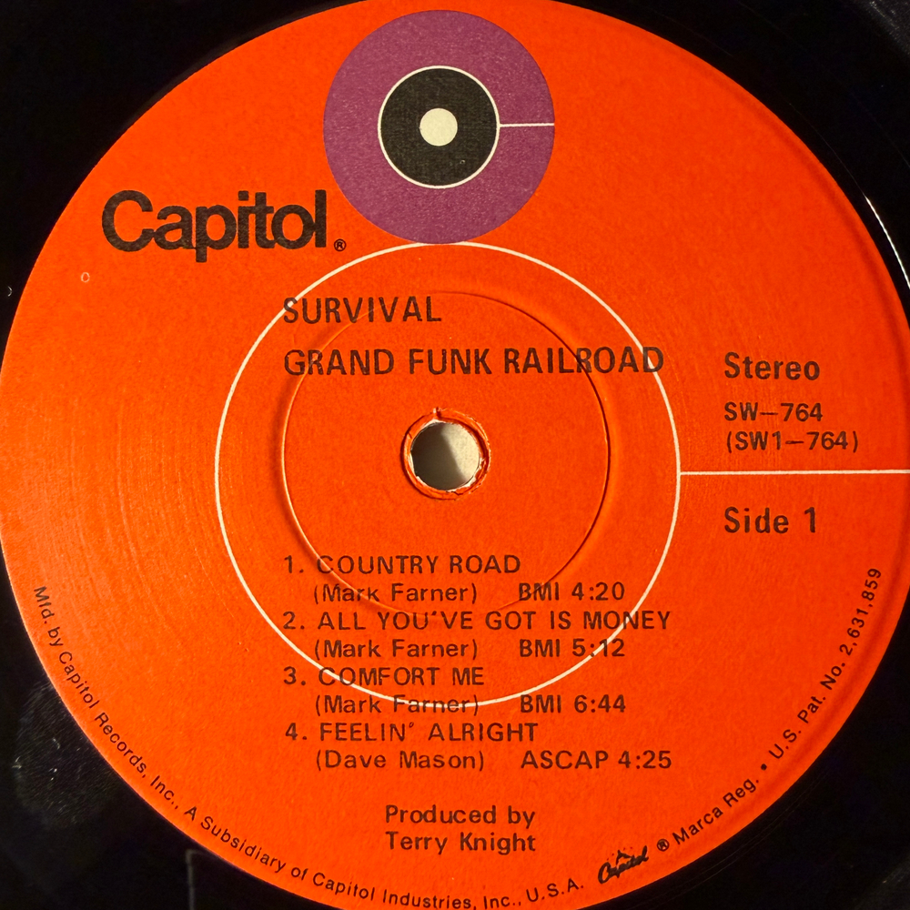 Grand Funk Railroad ‎– Survival (США 1971г.) Т