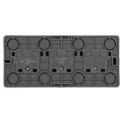 Розетка ЭРА Эксперт 11-2208-03 тройная с заземлением 3х2P+E Schuko IP20 16A-250В ОУ алюминий | Эра Эксперт