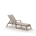 Шезлонг-лежак плетеный Afina A30B2-W56 Light Brown с матрасом