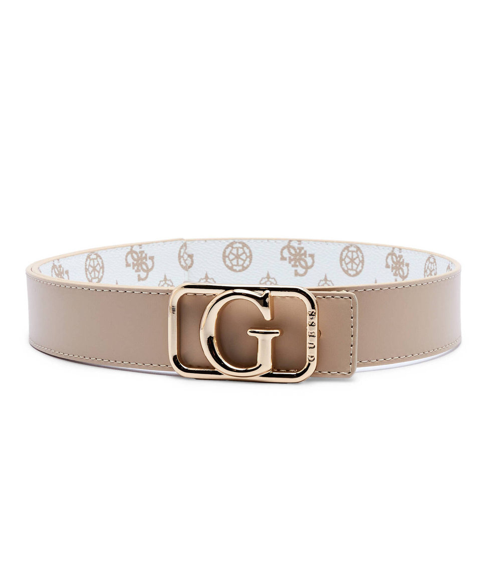 Двухсторонний ремень Guess - белый(BW9151 P4335)