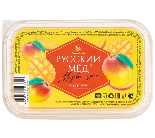 Медовое суфле с манго Русский мёд 200 мл (коррекс)