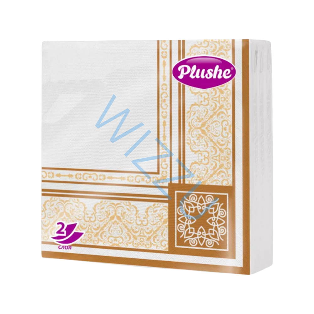 Салфетки Бумажные Plushe Premium Decor-33 2сл 32шт 20 лист