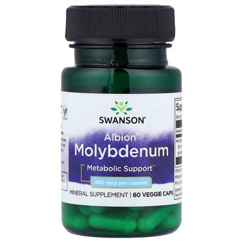 Swanson Vitamins, Albion®, молибден, 400 мкг, 60 растительных капсул