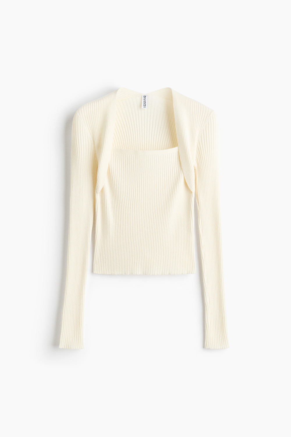 Топ в резинку с эффектом болеро - H&M