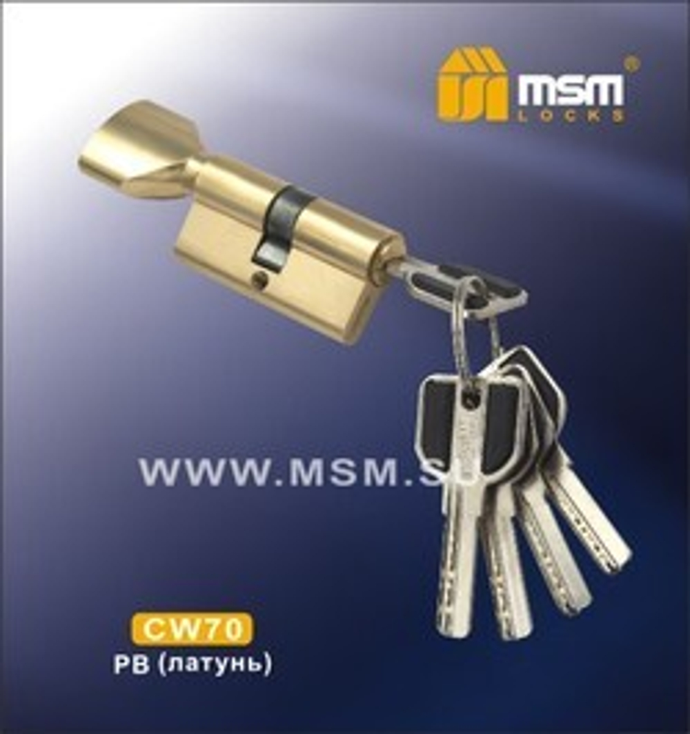 Цилиндровый механизм MSM CW70 ключ/вертушка  Арт.12778
