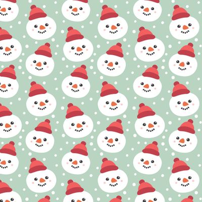 Снеговики на голубом