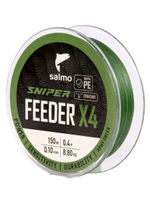 Шнур плетеный Salmo Sniper х4 ETERNO BRAID Apple Green 125/016
