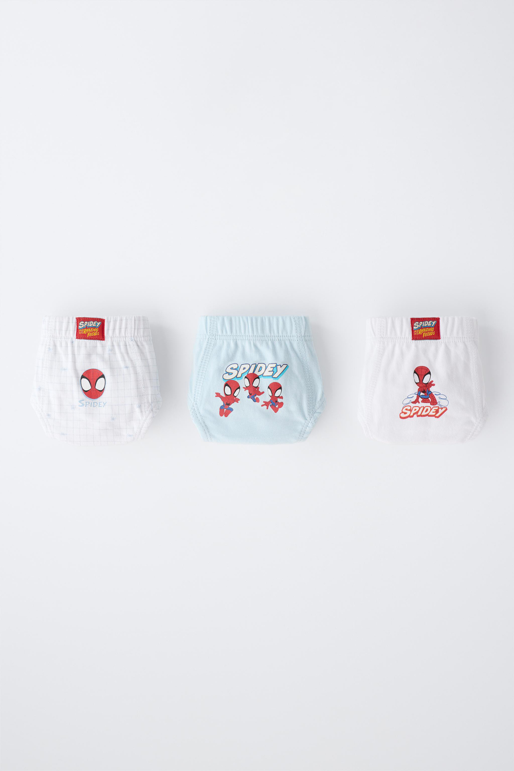 ZARA НАБОР ИЗ ТРЕХ ТРУСОВ SPIDEY © MARVEL, РАЗНОЦВЕТНЫЙ