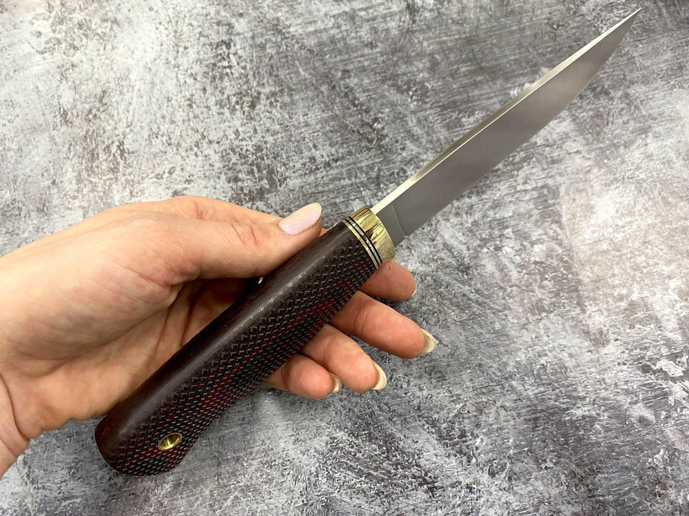 Нож Кузьмич Норт Эксперт, N690, микарта, 349.5254