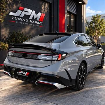 Спойлер JDM style Hyundai Sonata 2023+ чёрный глянец