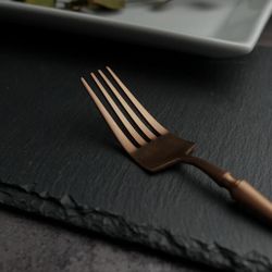 Вилка столовая 21 см матовая цвет медь PVD 1920-Copper P.L. [12]