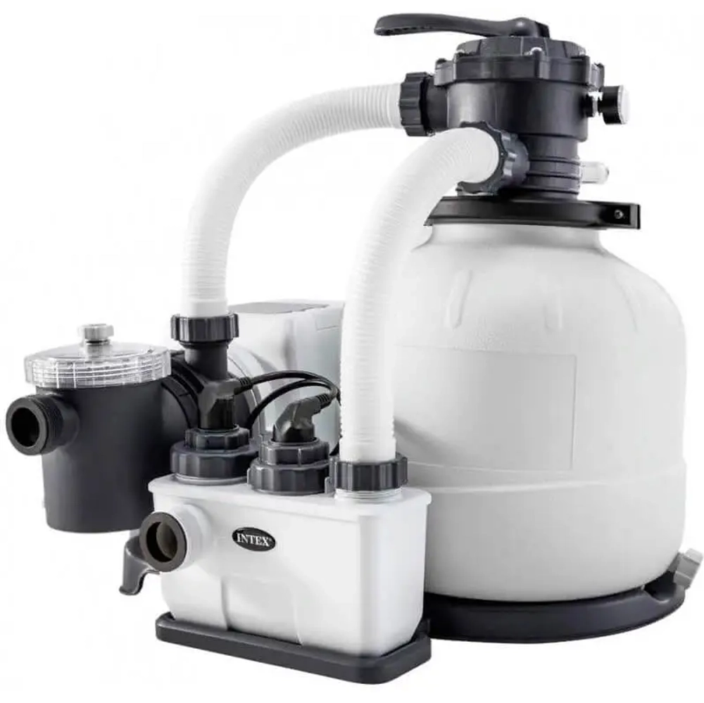 Насос-фильтр песочный для бассейнов QX2100, 6000 л/ч + хлоринатор Intex (26676)